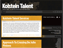 Tablet Screenshot of kolsteintalent.com